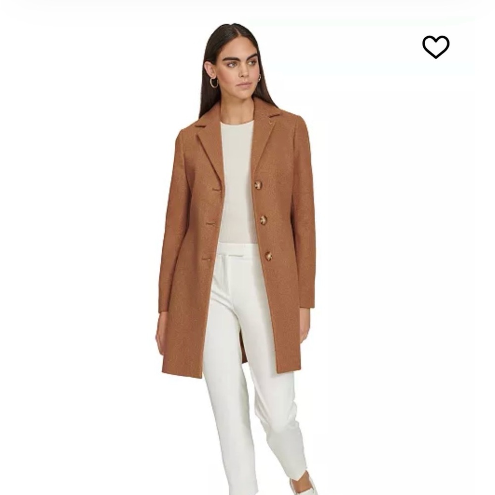 Calvin Klein Chocolate Brown Overcoat - Picture 3 of 8